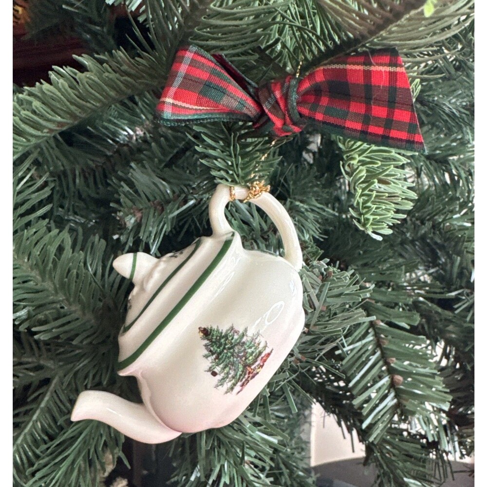 Spode Christmas Tree Teapot Ornament no box